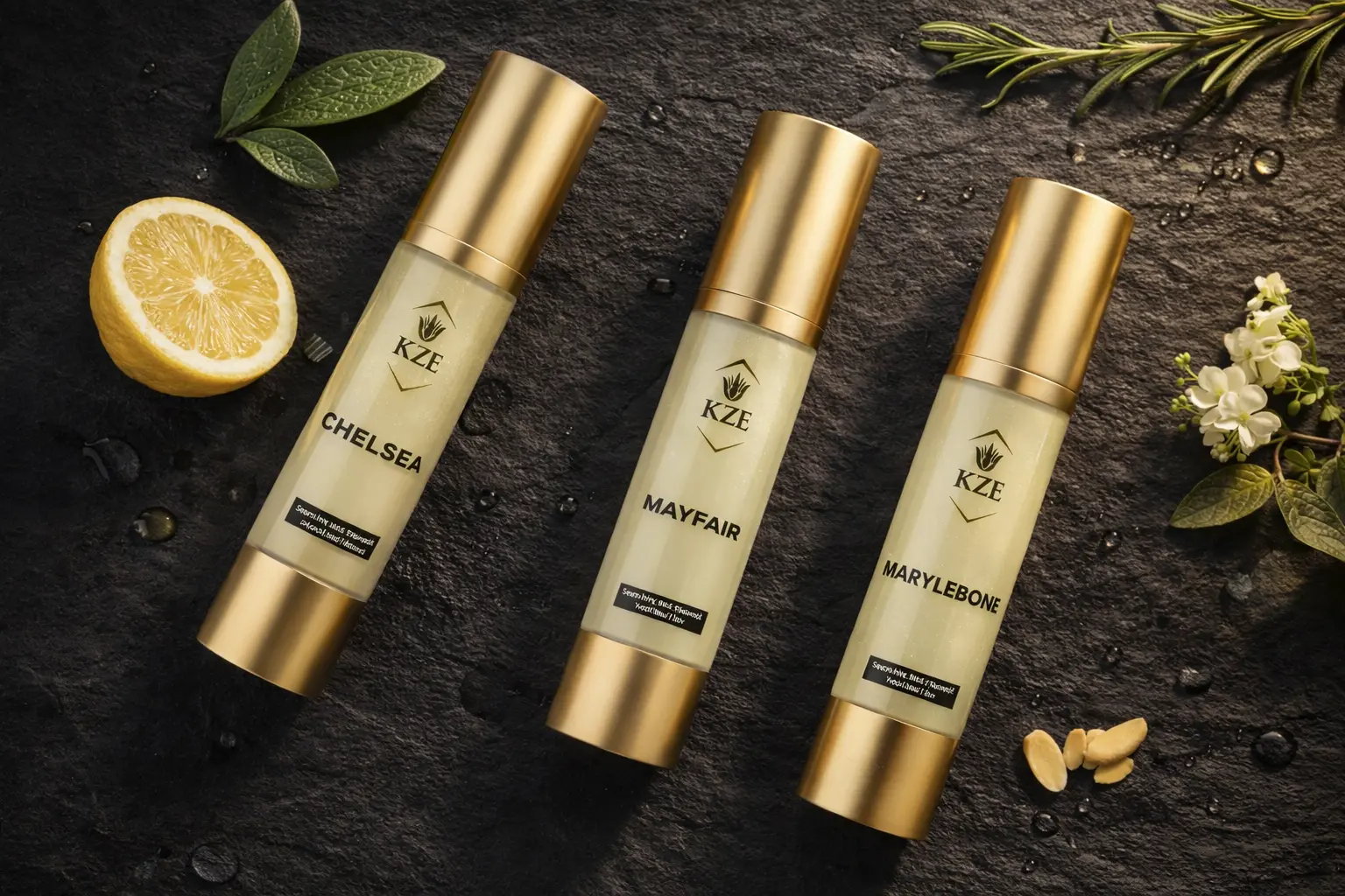 Natural skincare ingredients used by KZE Organic Beauty