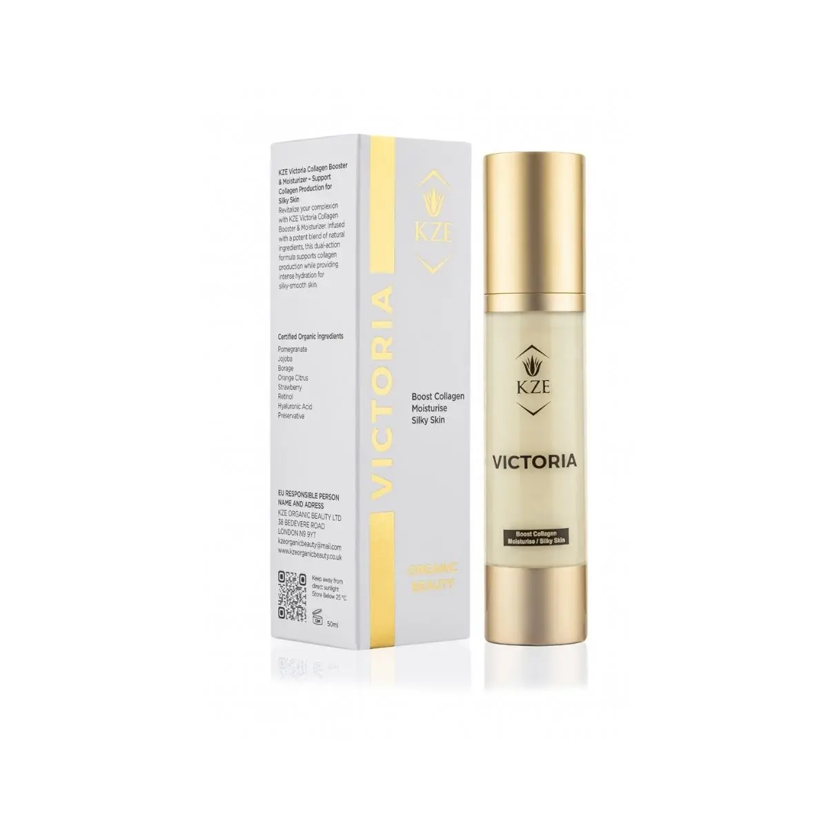 Victoria Organic Collagen Moisturiser by KZE Organic Beauty