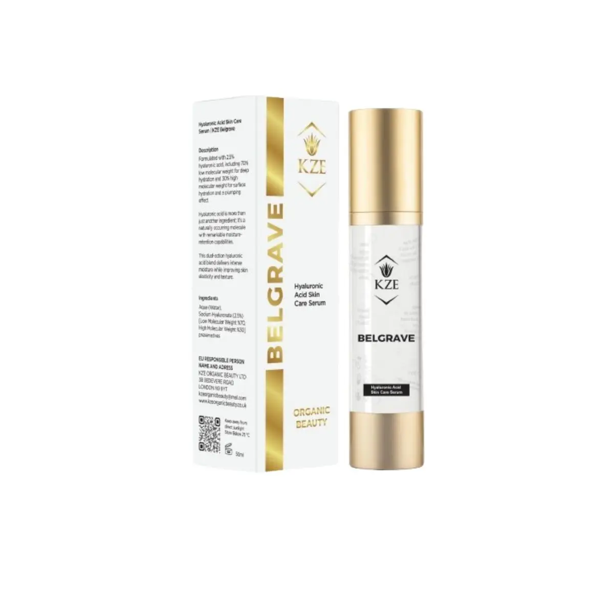 Belgrave Hyaluronic Acid Serum KZE Organic Beauty