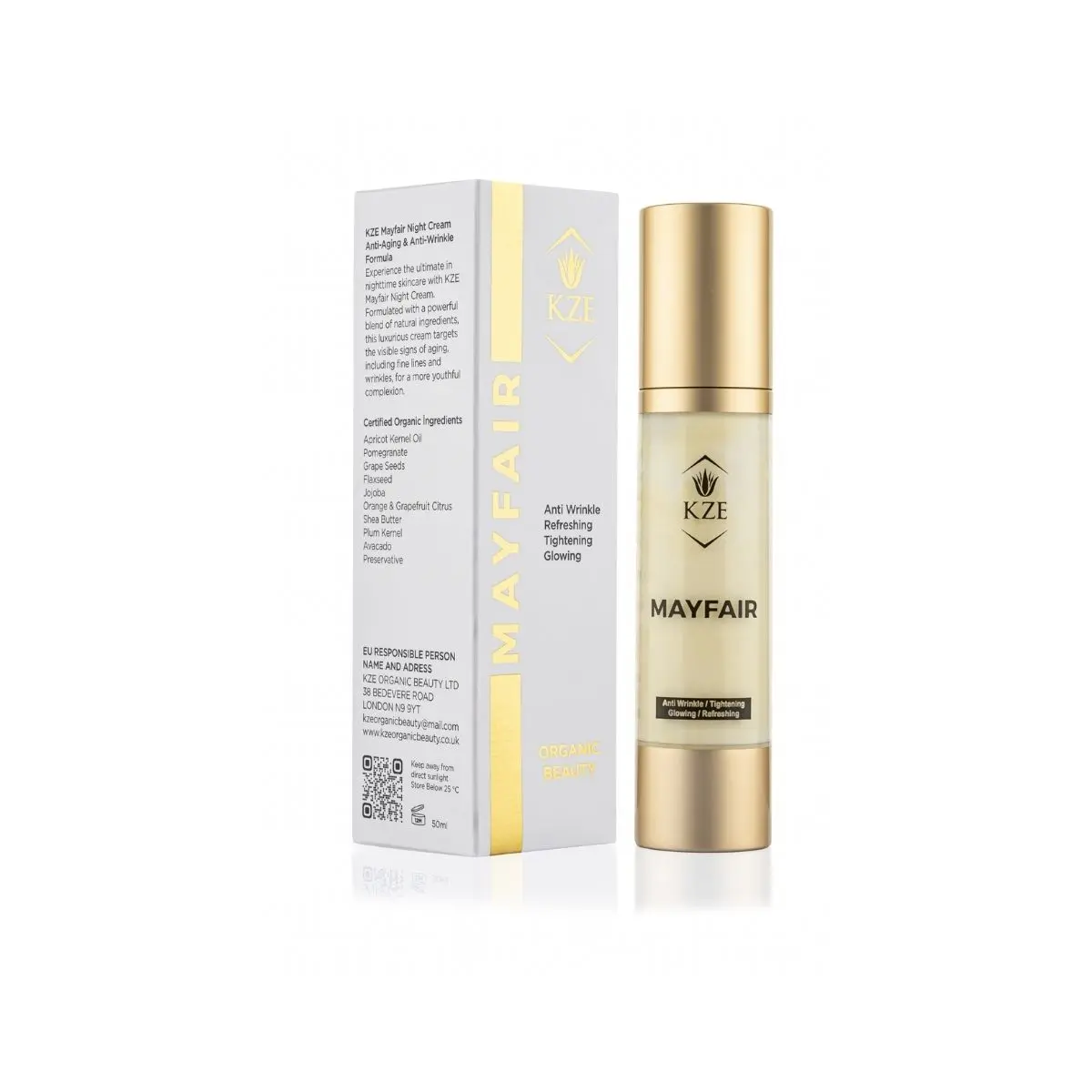 Mayfair Organic Night Cream KZE Organic Beauty